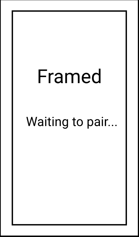 The wall display shows waiting to pair.